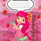 Strawberry Shortcake Sticker Notebook Cover